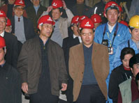 汪洋同志视察中国中铁四局深圳地铁工地